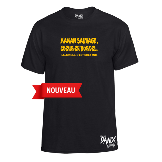 Tshirt Maman sauvage coeur en bordel
